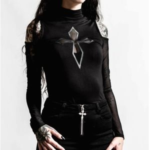Women's shirt with long sleeves KILLSTAR - Point It Out - Black Size M